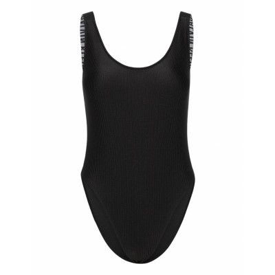 Scoop Back Piece *Villkorat Erbjudande Baddräkt Badkläder Svart Calvin Klein