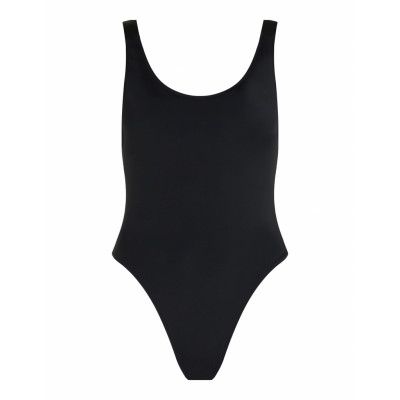 Calvin Klein Scoop Back Piece-Rp Svart