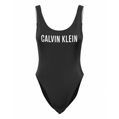 Scoop Back Piece-Rp Baddräkt Badkläder Svart Calvin Klein