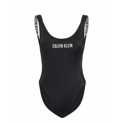Scoop Back Piece-Rp Baddräkt Badkläder Svart Calvin Klein