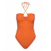 Seadive Bandeau Piece Baddräkt Badkläder Orange Seafolly