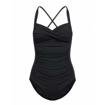 Seafolly Collective Twist Halter Piece Baddräkt Badkläder Svart Seafolly