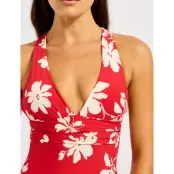 Seafolly Cross Back One Piece - Red - 40