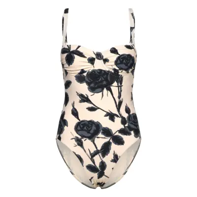 Seafolly Rococo Ruched Underwire Piece Kräm