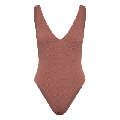 Seafolly Seadive Deep V Neck Piece Brun