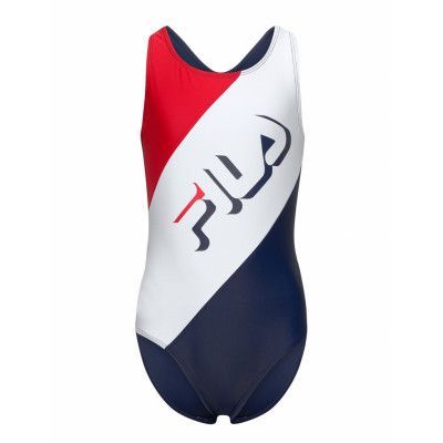 Seia Blocked Sporty Swimsuit Baddräkt Badkläder Multi/mönstrad FILA