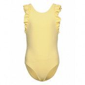 Sgana Structure Swimsuit *Villkorat Erbjudande Baddräkt Badkläder Gul Soft Gallery