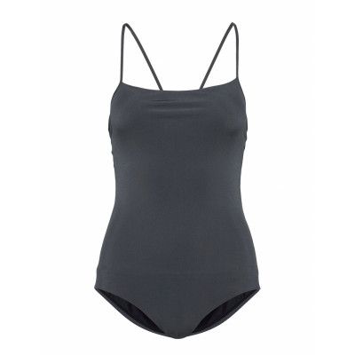 Shimmer Strap Swimsuit Baddräkt Badkläder Grå Filippa K Soft Sport