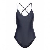 Shiny Cross Back Swimsuit Baddräkt Badkläder Blå Filippa K