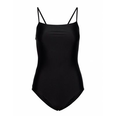 Shiny Strap Swimsuit Baddräkt Badkläder Svart Filippa K Soft Sport