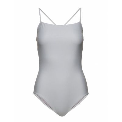 Shiny Strap Swimsuit Baddräkt Badkläder Vit Filippa K Soft Sport