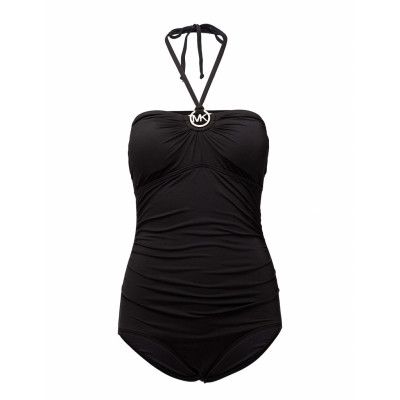 Shirred 1pcs Baddräkt Badkläder Svart Michael Kors Swimwear