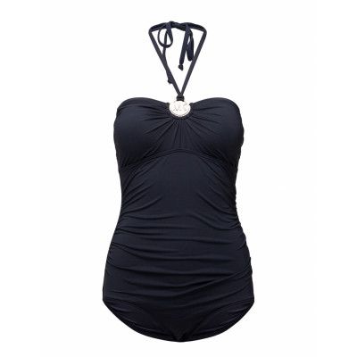 Shirred 1pcs Baddräkt Badkläder Svart Michael Kors Swimwear