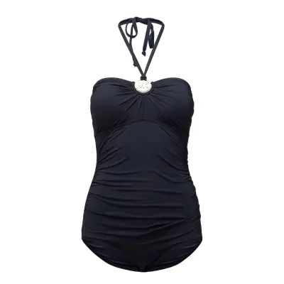 Shirred 1pcs Baddräkt Badkläder Svart Michael Kors Swimwear