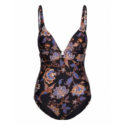 Silk Road Piece Baddräkt Badkläder Black Seafolly