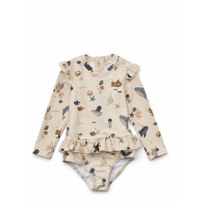 Sille Swim Jumpsuit *Villkorat Erbjudande Baddräkt Badkläder Multi/mönstrad Liewood