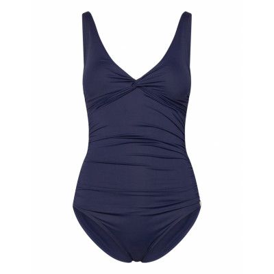 Panos Emporio Simi Solid Swimsuit Recycled Marinblå