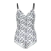 Solborg Bathingsuit Baddräkt Badkläder Vit RODEBJER