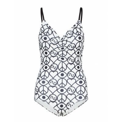 Solborg Bathingsuit Baddräkt Badkläder Vit RODEBJER