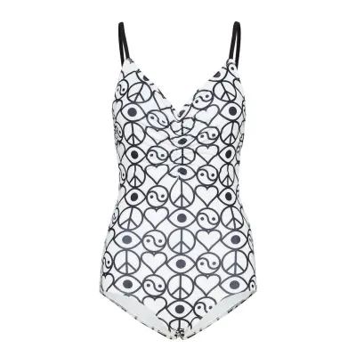 Solborg Bathingsuit Baddräkt Badkläder Vit RODEBJER