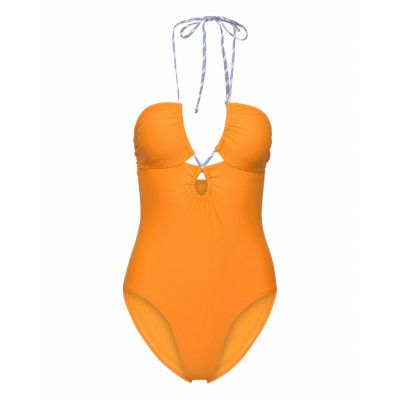Becksöndergaard Solid Billa Swimsuit Orange
