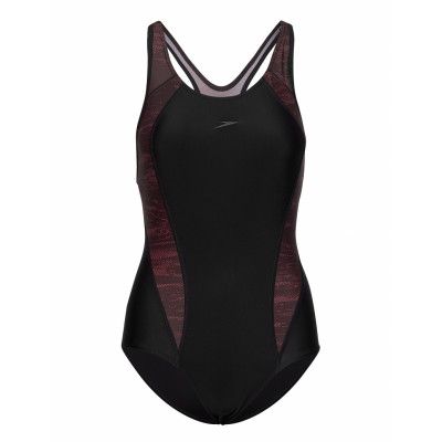 Plastisol Laneback Baddräkt Badkläder Svart Speedo