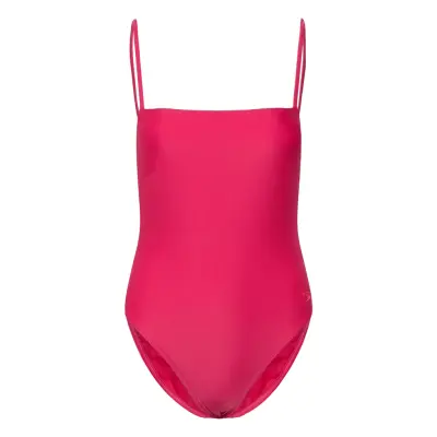 Speedo Womens Adjustable Thinstrap 1 Peice Röd