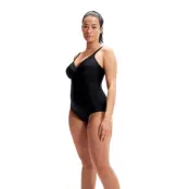 Speedo Womens Shaping Brigitte 1 Piece - Black - 38