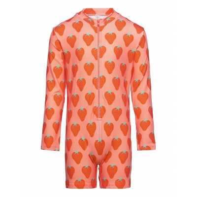Strawberry All Over Swim Pack Baddräkt Badkläder Orange Bobo Choses