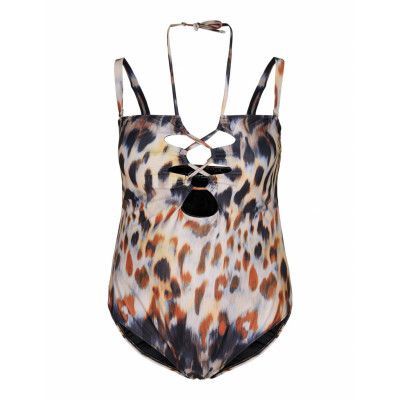 Stuba, Swimsuit, Aop Baddräkt Badkläder Multi/patterned Zizzi