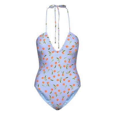 Seafolly Summer Crush Bandeau Piece Blå