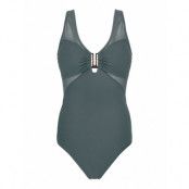 Sunyani/Shaping Shaping Swimsuit Baddräkt Badkläder Grön Dorina