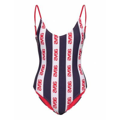 Svea Logo Swimsuit Baddräkt Badkläder Blå Svea