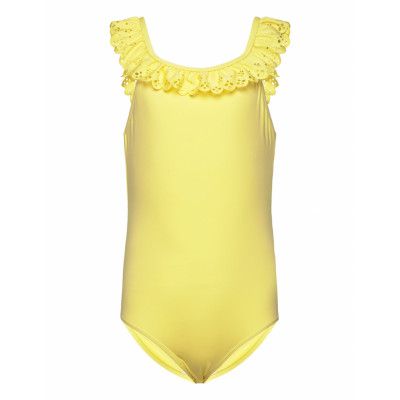 Swana Bathing Suit Baddräkt Badkläder Gul MarMar Copenhagen