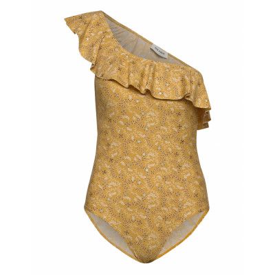 Swim Suit Baddräkt Badkläder Gul Sofie Schnoor