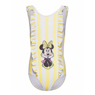 Swimsuit 1 Pce Baddräkt Badkläder Gul Disney