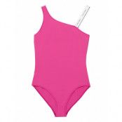 Swimsuit Baddräkt Badkläder Pink Calvin Klein