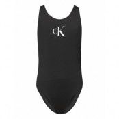 Swimsuit Baddräkt Badkläder Svart Calvin Klein