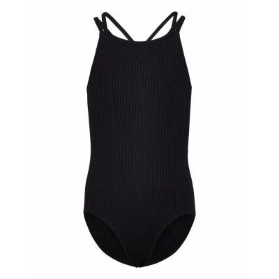 Lindex Swimsuit Bg Rib Svart