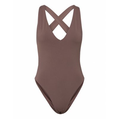 Swimsuit Ciara Baddräkt Badkläder Brown Lindex