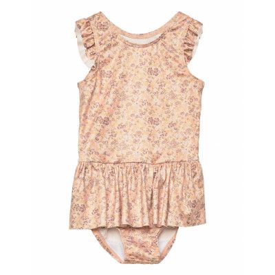 Swimsuit Diddi Baddräkt Badkläder Rosa Wheat