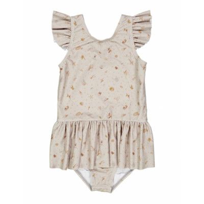 Swimsuit Diddi Baddräkt Badkläder White Wheat