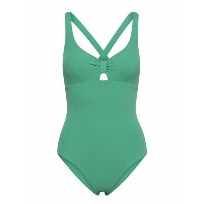 Swimsuit Kora Baddräkt Badkläder Grön Lindex