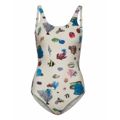 Swimsuit Rana Coral Reef Baddräkt Badkläder Creme DEDICATED