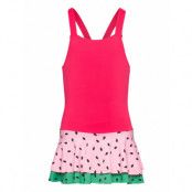 Lindex Swimsuit Sg Melon With Flounce Rosa