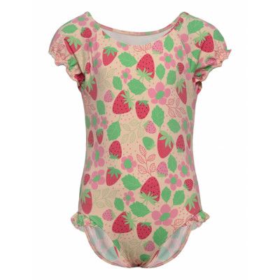 Swimsuit Sleeve Sg Strawberry Baddräkt Badkläder Multi/patterned Lindex