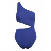 Swimsuit Trina Rib Baddräkt Badkläder Blue Lindex