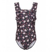 Color Kids Swimsuit W. Frills, Aop Multi/patterned