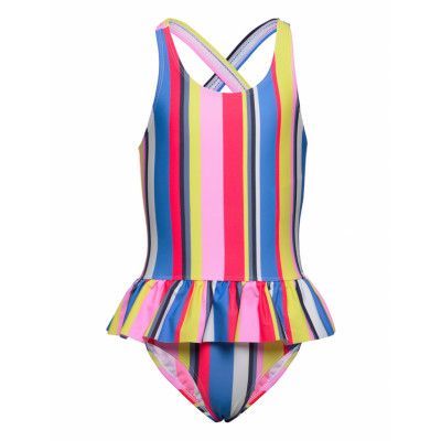 Swimsuit W. Skirt Baddräkt Badkläder Multi/mönstrad Color Kids