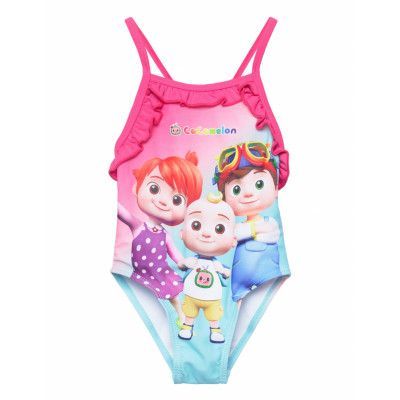 Swmim-Suit Baddräkt Badkläder Rosa Cocomelon